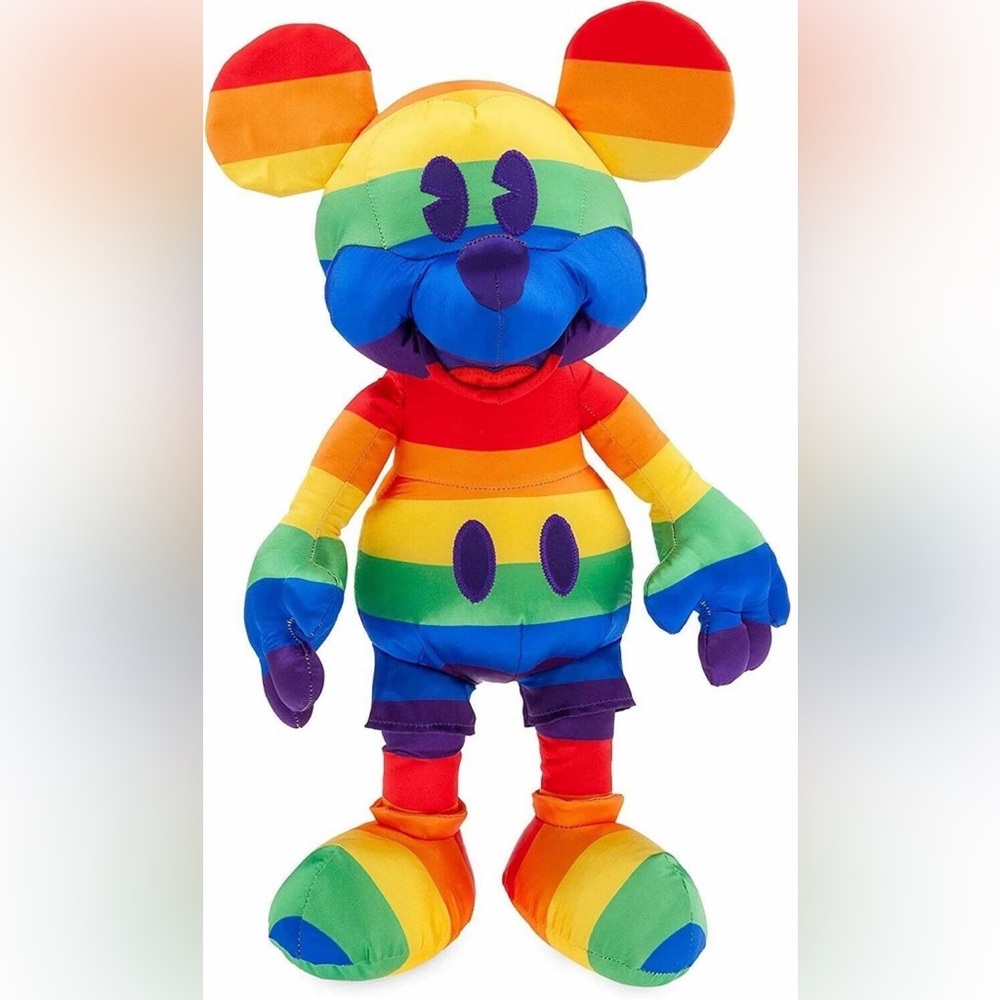 Disney Parks Rainbow Pride Mickey Mouse Plush